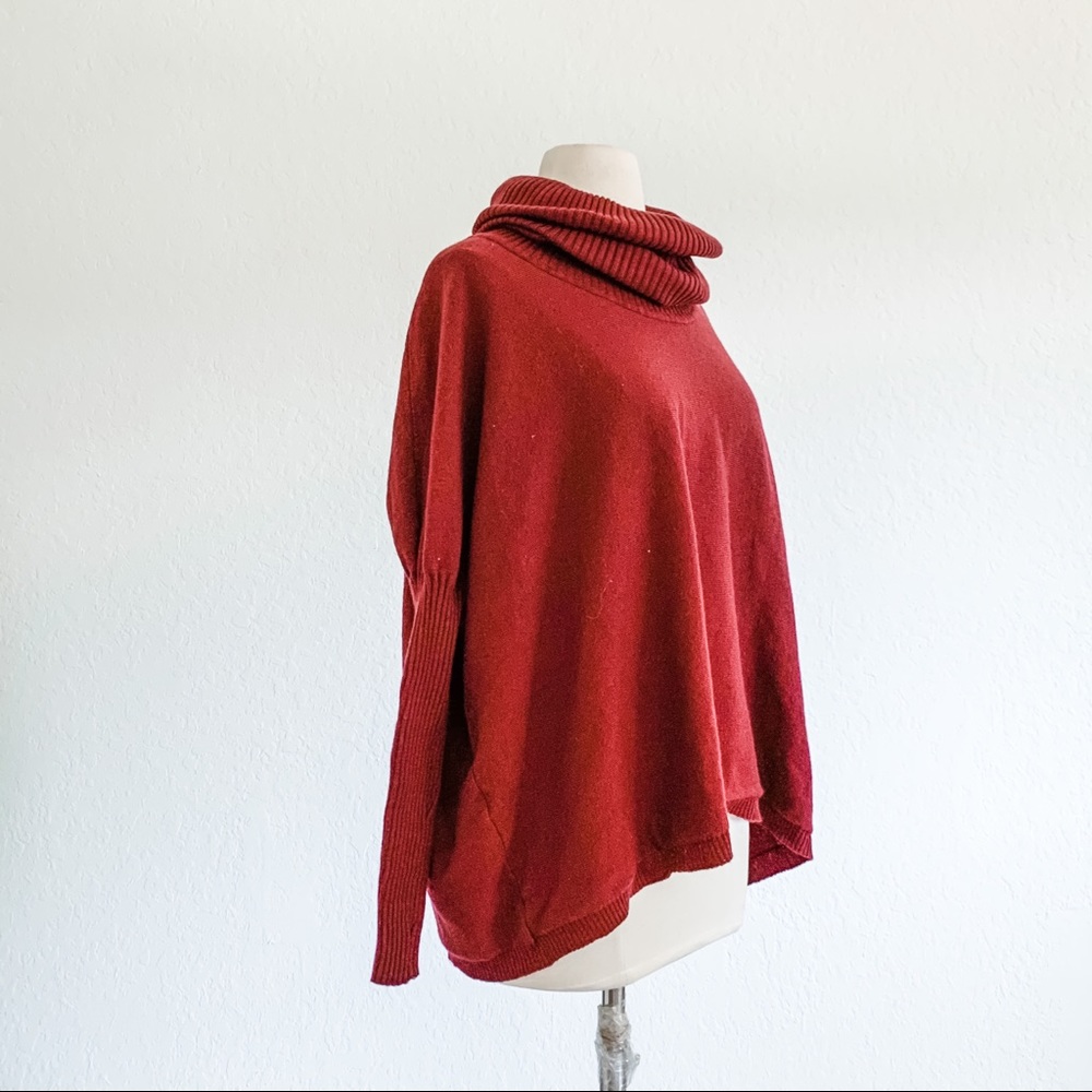 NWT DREAMERS Maroon Cowl Neck Sweater